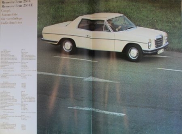 Mercedes-Benz Personenwagen Modelprogram 1969 Carbrochure (8199)